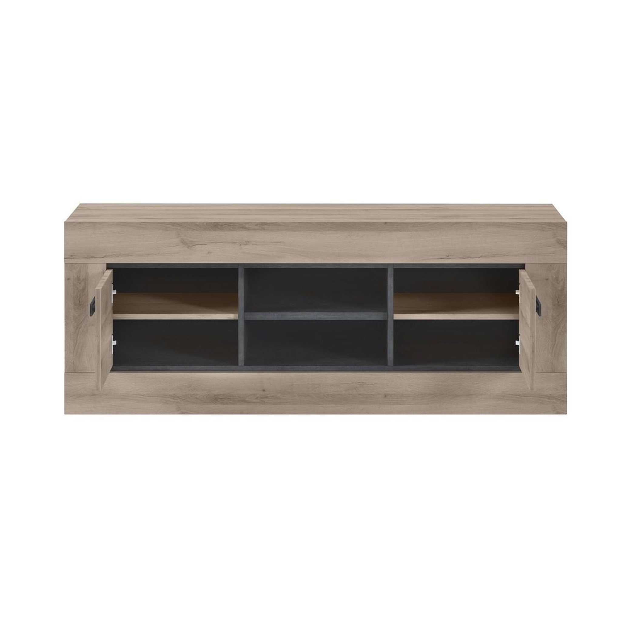 Voir la diapositive 4 : JLC KREATION Meuble TV moderne en bois 145cm MOA