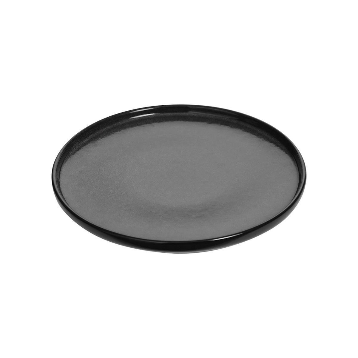 SECRET DE GOURMET Lot de 6 Assiettes à Dessert  Terre Inconnue  21cm Noir