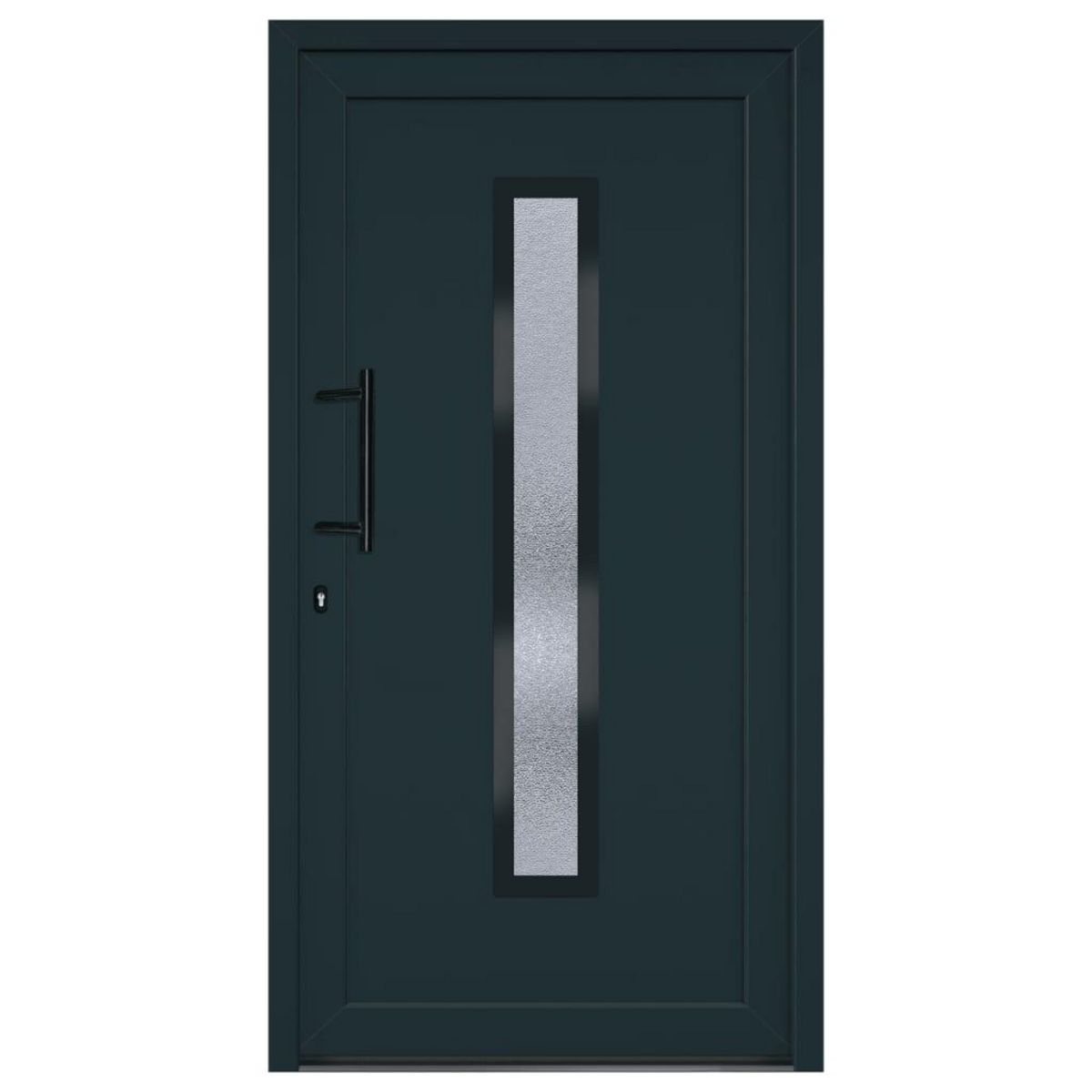 VIDAXL Porte d'entree anthracite 108x200 cm PVC