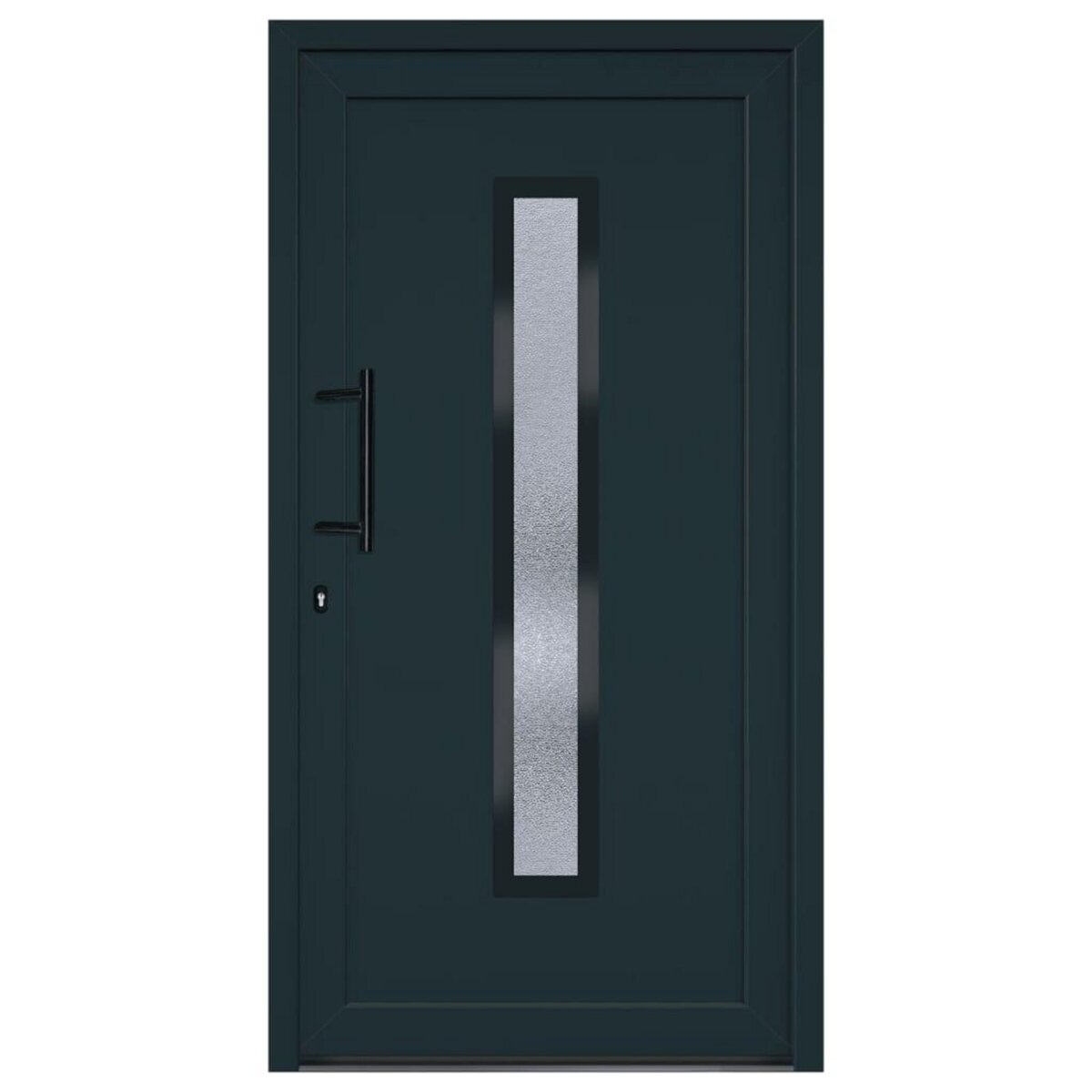 VIDAXL Porte d'entree anthracite 108x200 cm PVC