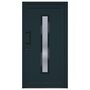 Voir la diapositive 3 : VIDAXL Porte d'entree anthracite 108x200 cm PVC