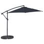 Voir la diapositive 1 : GARDENSTAR Parasol déporté rond D3 x H2.45 m gris bleuté  LEA