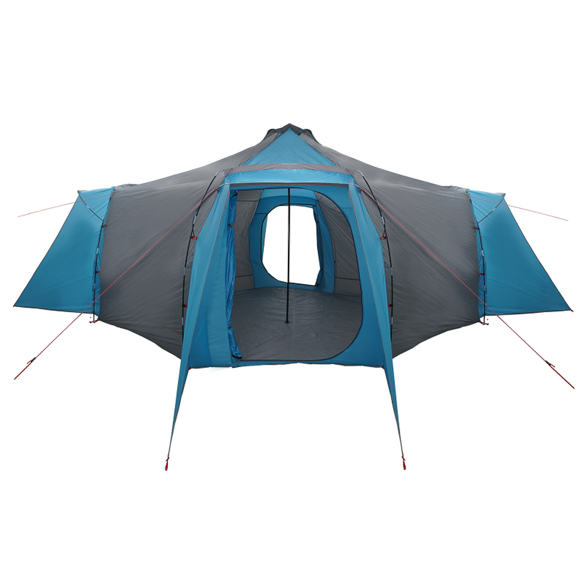 Voir la diapositive 4 : VIDAXL Tente Familiale Tipi Bleue 8 Personnes Étanche