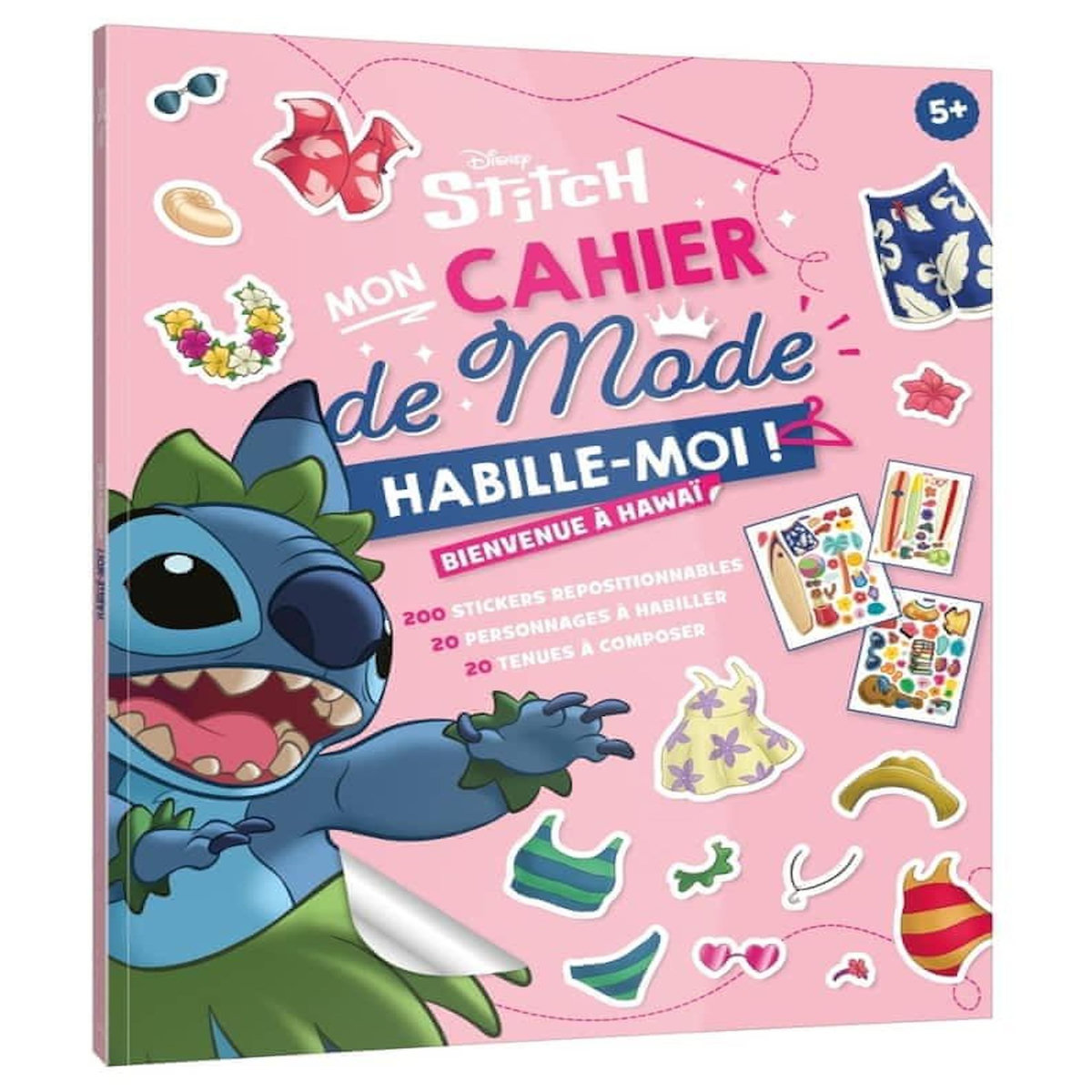 MON CAHIER DE MODE STITCH. BIENVENUE A HAWAI !, Disney