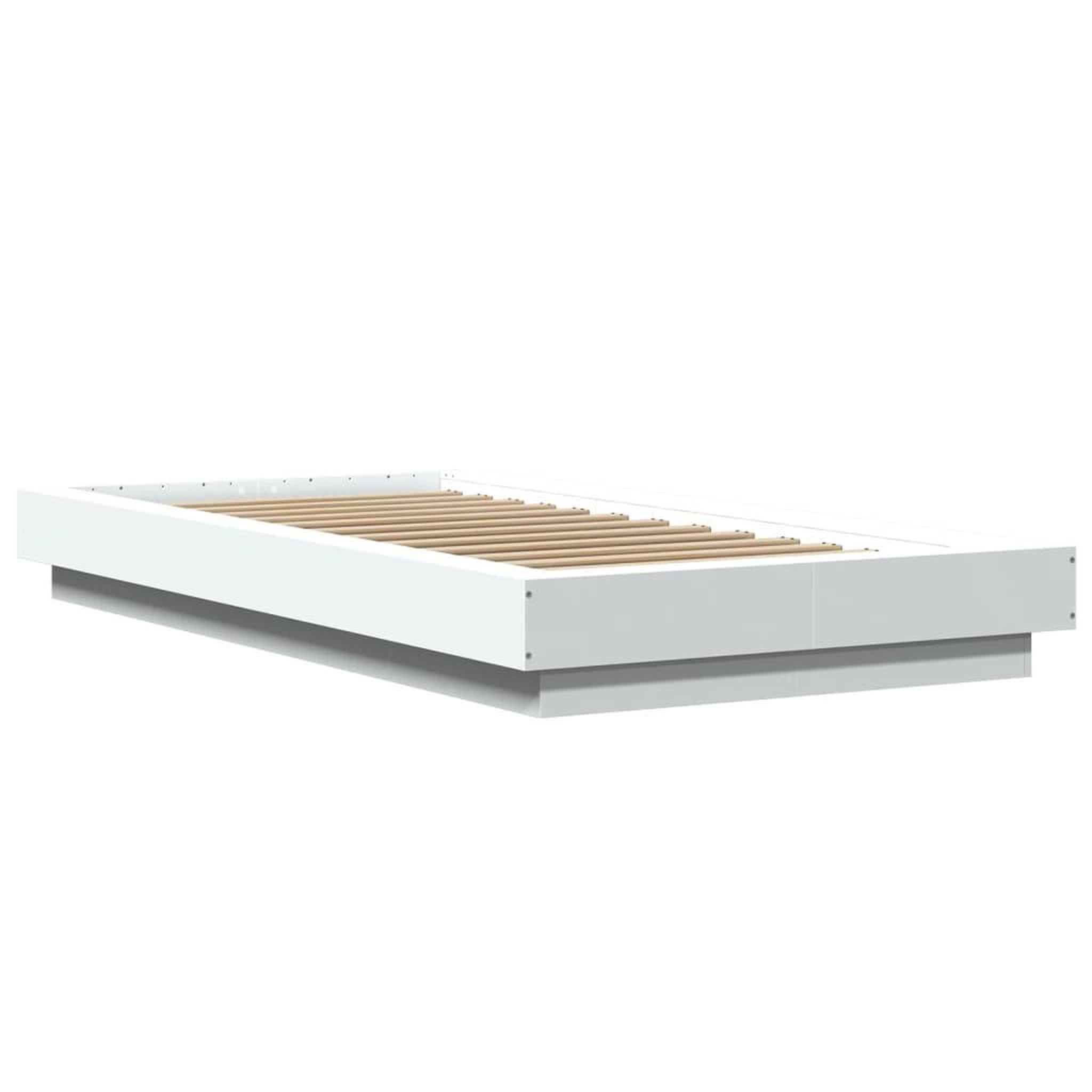 Voir la diapositive 3 : VIDAXL Cadre de lit sans matelas blanc 100x200 cm