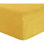 BATON ROUGE Drap housse 100% lin lavé. Coloris disponibles : Jaune