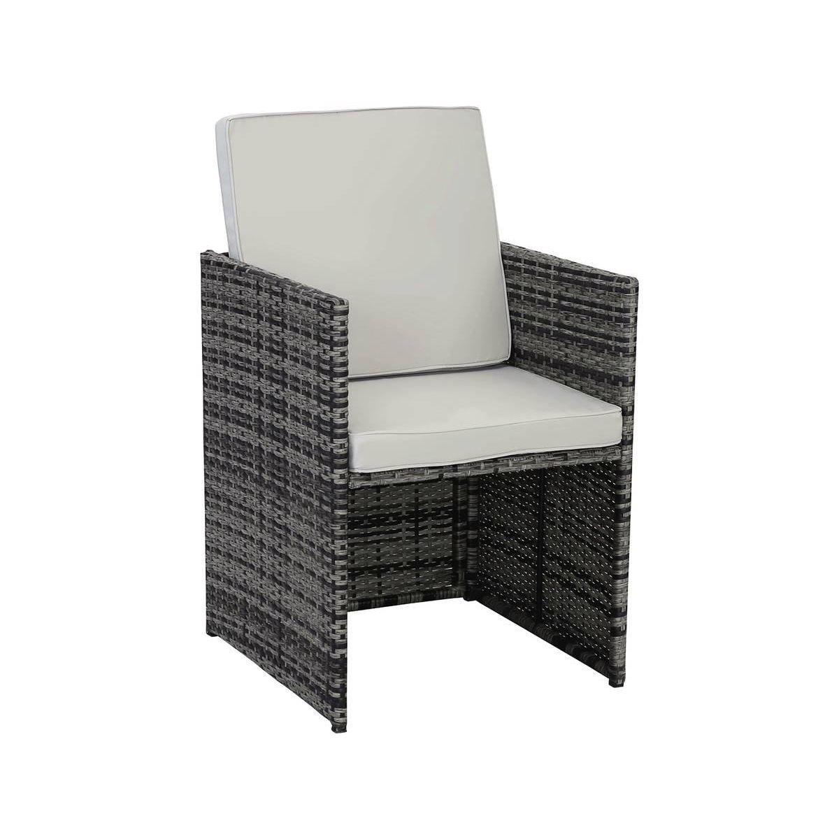 Habitat et Jardin Lot de 2 fauteuils Chicago -  Florida  - Gris