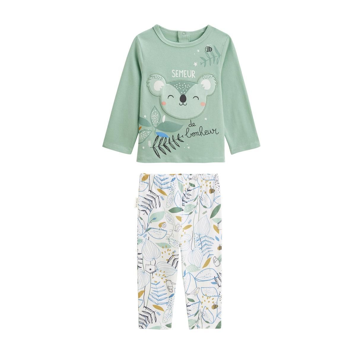 Petit Béguin Pyjama enfant 2 pièces Garden Party