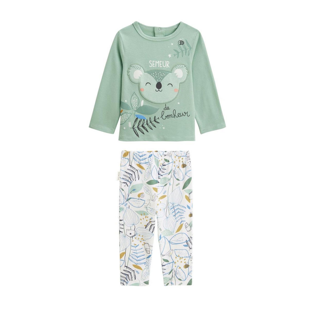 Petit Béguin Pyjama enfant 2 pièces Garden Party