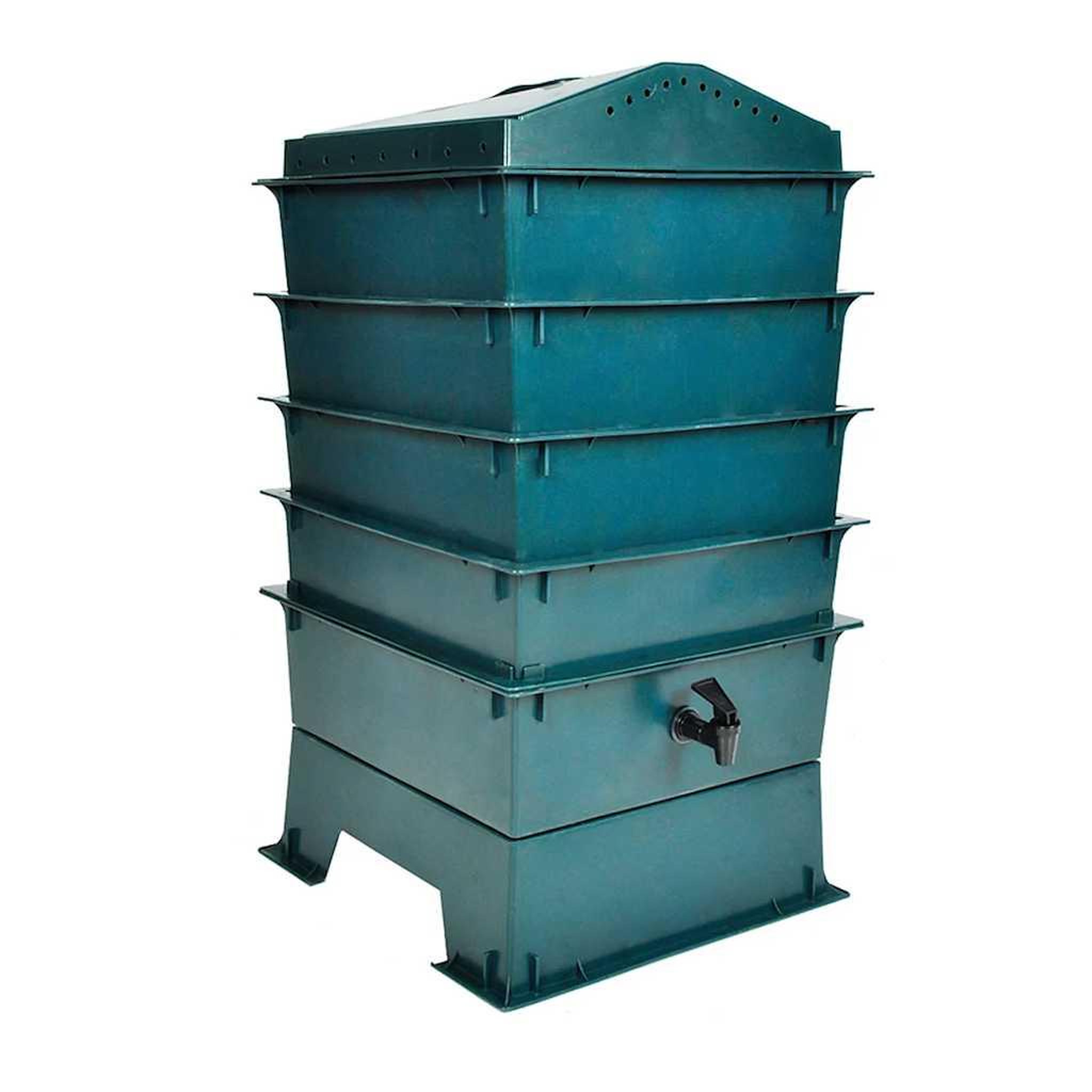 VIDAXL Lombricomposteur 4 plateaux 42 x 42 x 60 cm