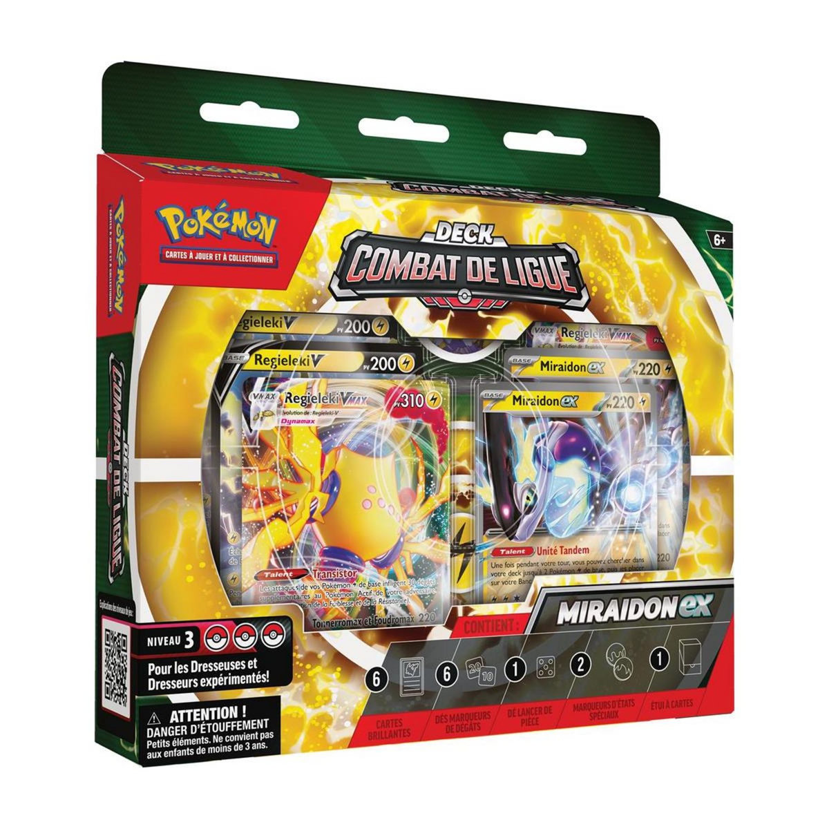 Asmodee Pokémon: Deck Combat de ligue Miraidon  and  Regieleki
