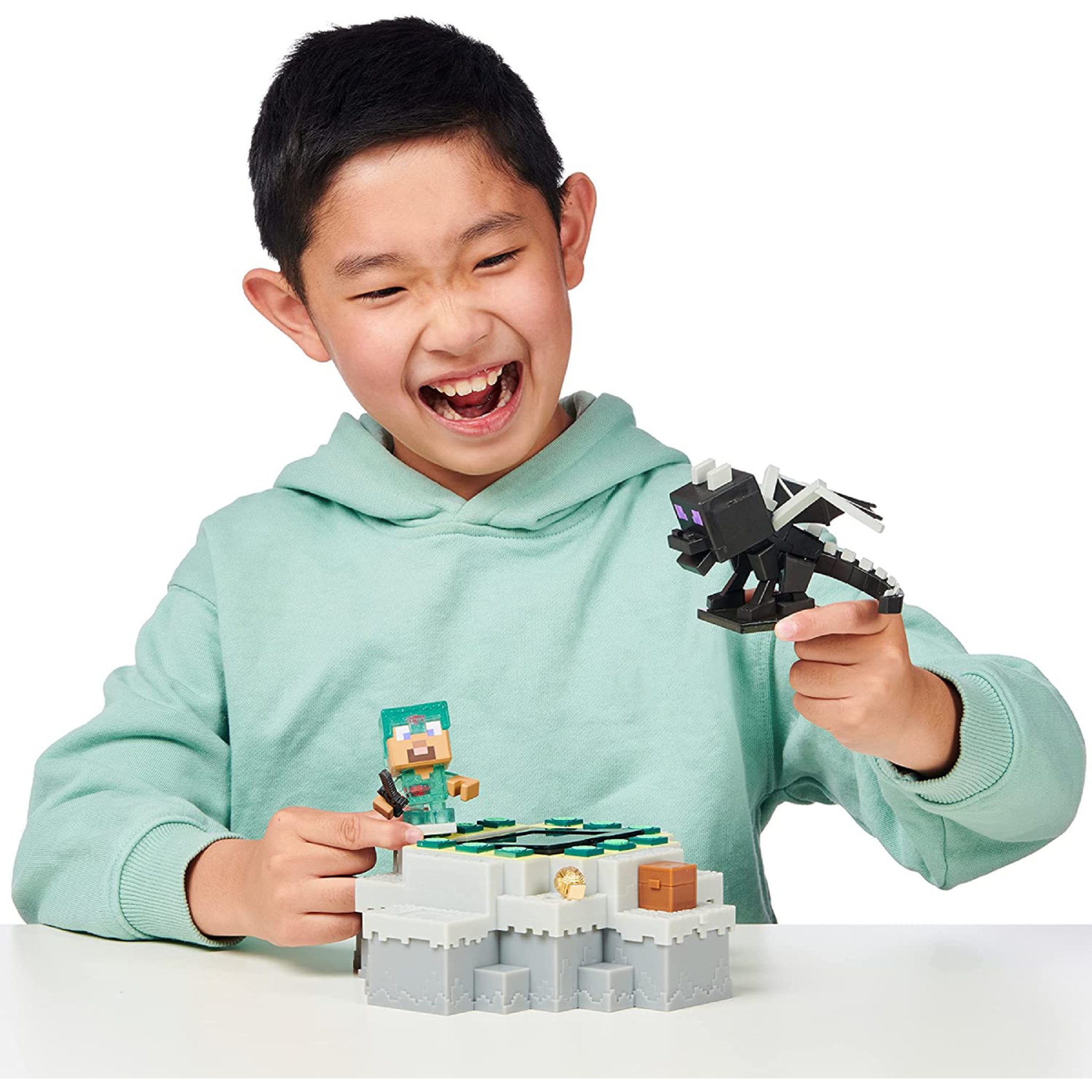 Voir la diapositive 4 : MOOSE TOYS Set de combat Trésor X Minecraft Ender Dragon