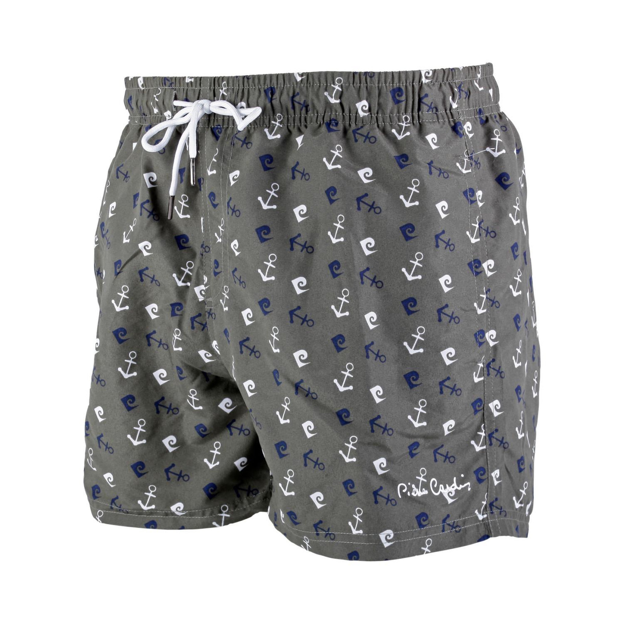 Voir la diapositive 3 : PIERRE CARDIN Boardshort homme avec ceinture tout élastiquée basic