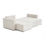 Voir la diapositive 3 : BEST MOBILIER Topaze - canapé d'angle réversible - 4 places - convertible avec coffre - en velours côtelé plat