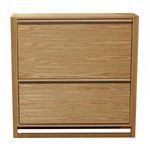 Paris Prix Meuble à Chaussures 2 Compartiments  NewEst  100cm Chêne