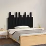VIDAXL Tete de lit murale Noir 108x3x80 cm Bois massif de pin