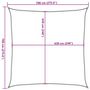 Voir la diapositive 6 : VIDAXL Voile d'ombrage 160 g/m^2 Creme 7x7 m PEHD