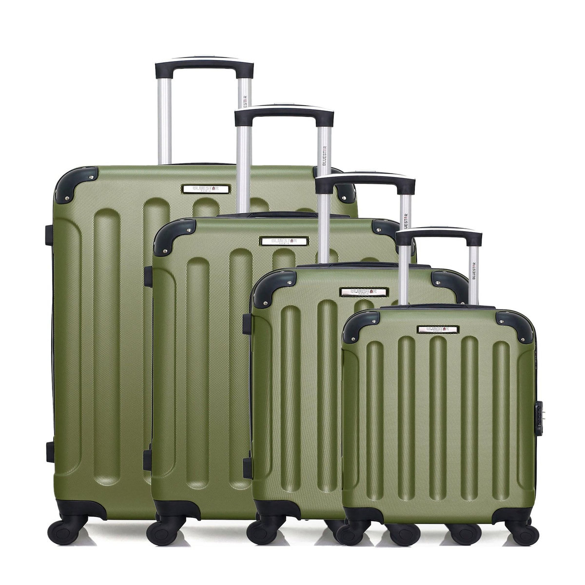 BLUESTAR BLUESTAR - Set de 4 Valises MADRID-M 75 cm 4 Roues