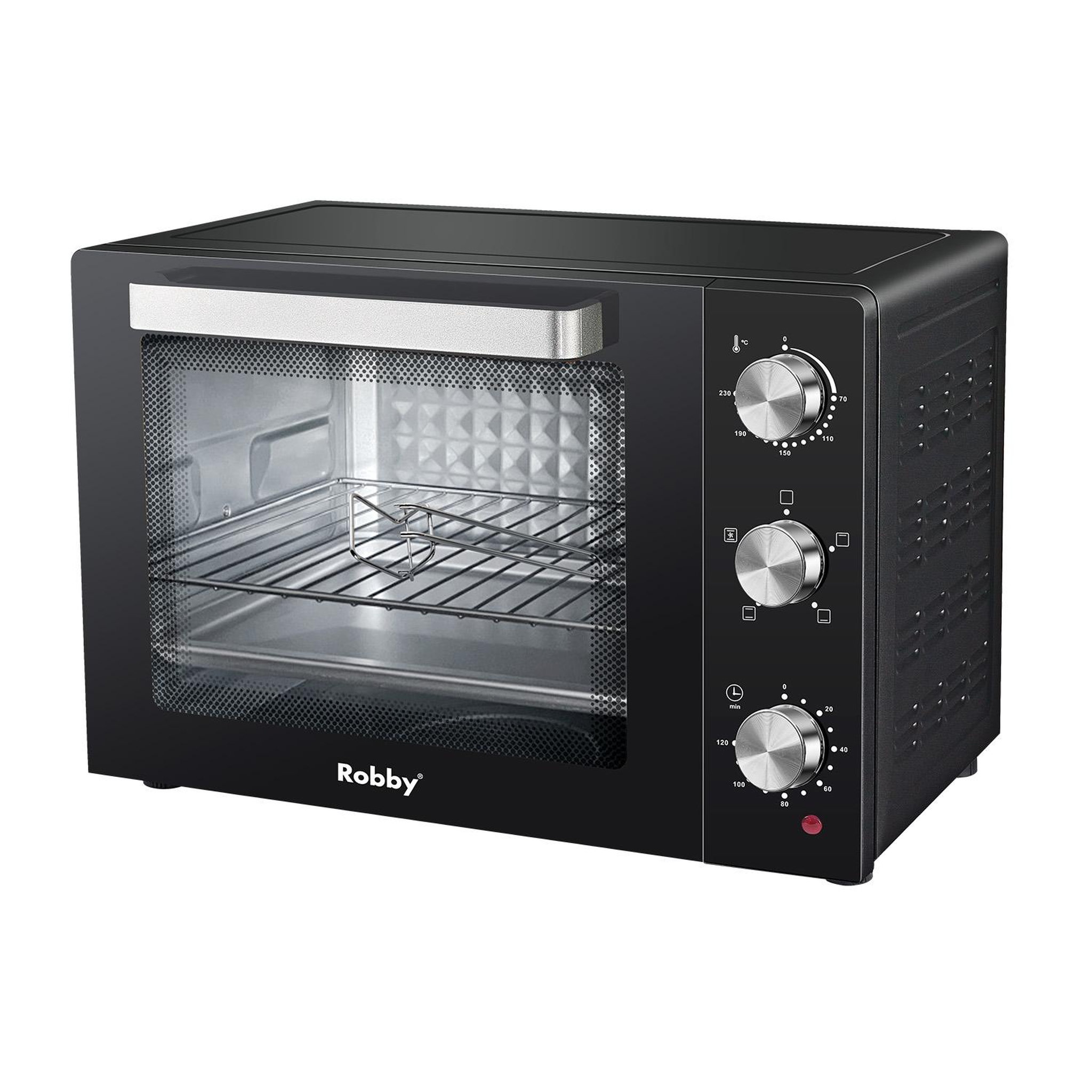 Voir la diapositive 6 : Robby Four chaleur tournante 55l 2200w - romf55b