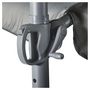 Voir la diapositive 5 : GARDENSTAR Parasol aluminium déporté gris bleuté rond  3,5M