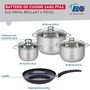 Voir la diapositive 2 : ELO Ensemble de 1 Poêle de cuisson 28 cm et 3 faitouts 16, 20 et 24 cm Elo Prima Brillant
