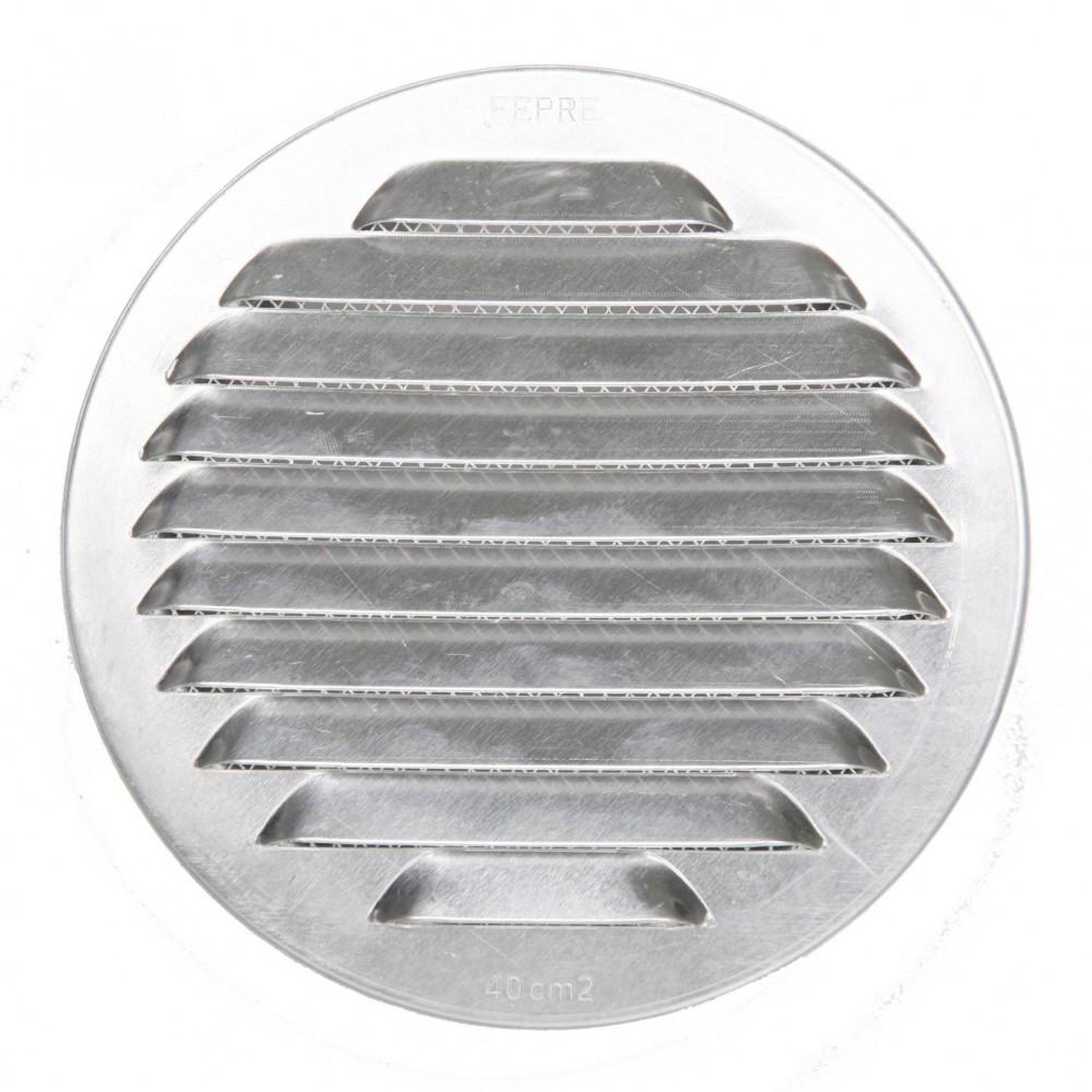 CENTRALE BRICO Grille d'aération aluminium naturel Diam.12.5 cm