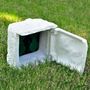 Voir la diapositive 3 : VIDAXL 4 prises de jardin etanches Resine Blanc