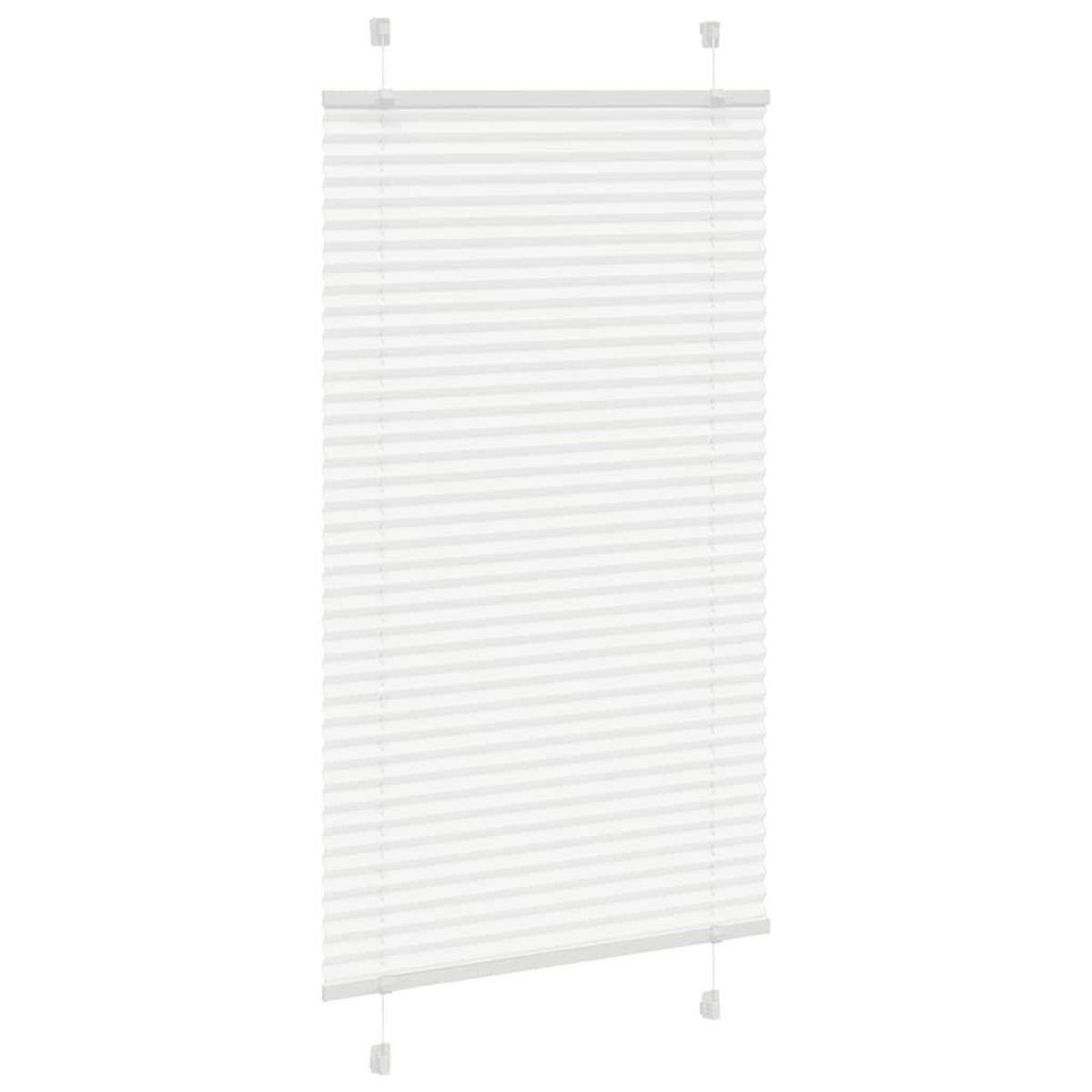 VIDAXL Store plisse blanc 80x100 cm largeur du tissu 79,4 cm polyester