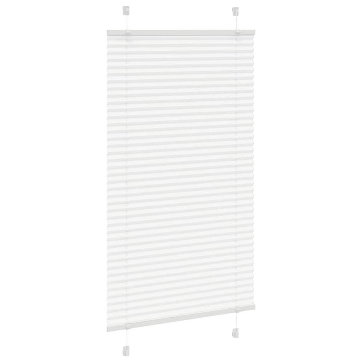 VIDAXL Store plisse blanc 80x100 cm largeur du tissu 79,4 cm polyester
