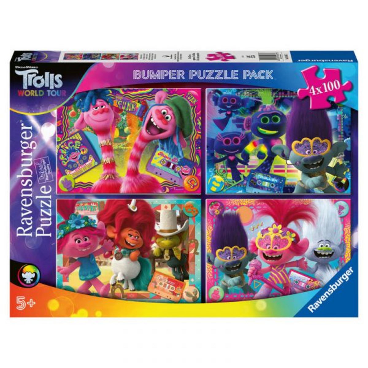 Puzzle Trolls 4x100 pcs