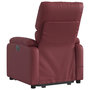 Voir la diapositive 5 : VIDAXL Fauteuil inclinable de massage Rouge bordeaux Similicuir