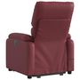Voir la diapositive 5 : VIDAXL Fauteuil inclinable de massage Rouge bordeaux Similicuir