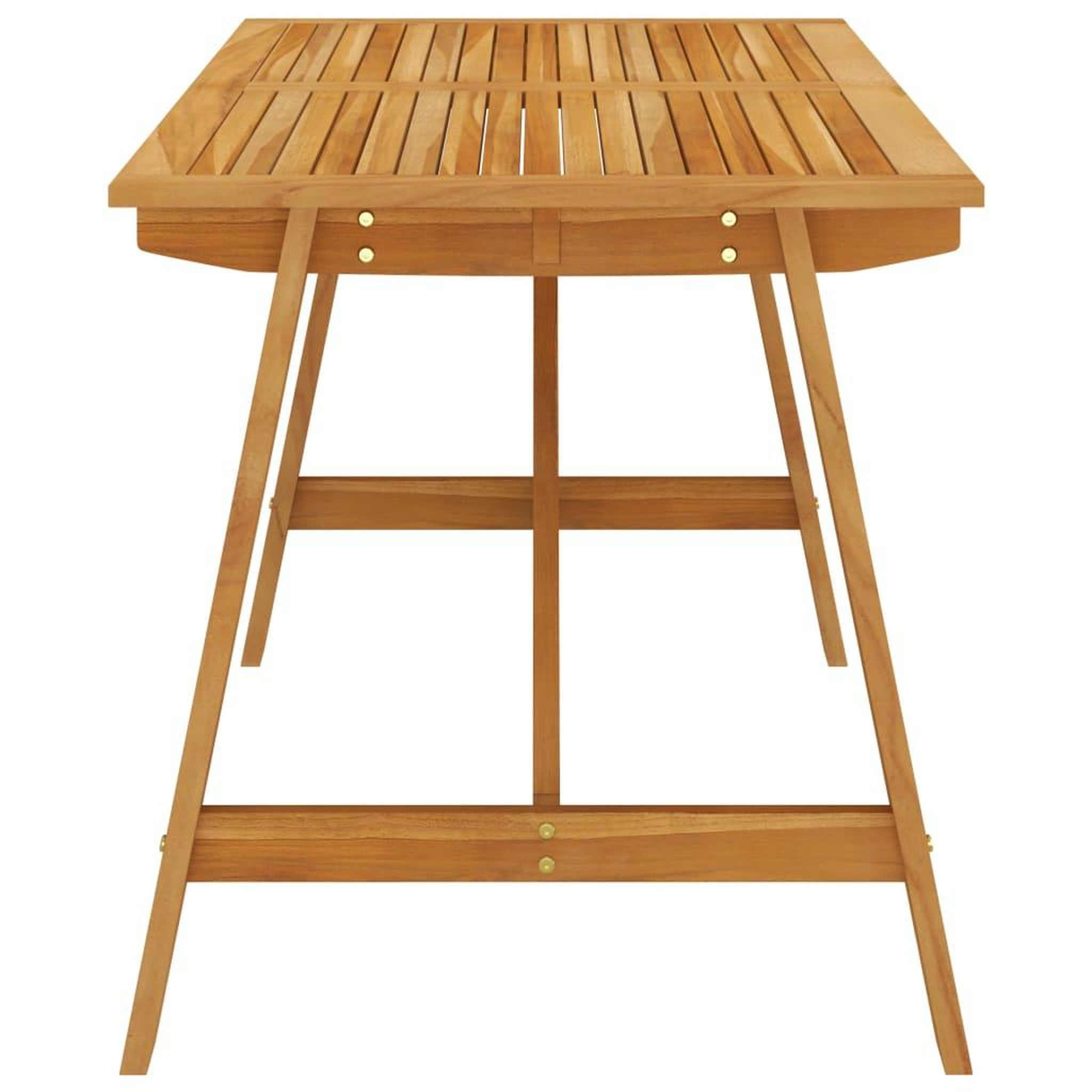 Voir la diapositive 3 : VIDAXL Table a manger de jardin 140x70x73,5 cm Bois d'acacia massif