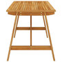 Voir la diapositive 3 : VIDAXL Table a manger de jardin 140x70x73,5 cm Bois d'acacia massif