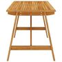 Voir la diapositive 3 : VIDAXL Table a manger de jardin 140x70x73,5 cm Bois d'acacia massif