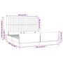 Voir la diapositive 6 : VIDAXL Cadre de lit sans matelas gris fonce 160x200 cm tissu