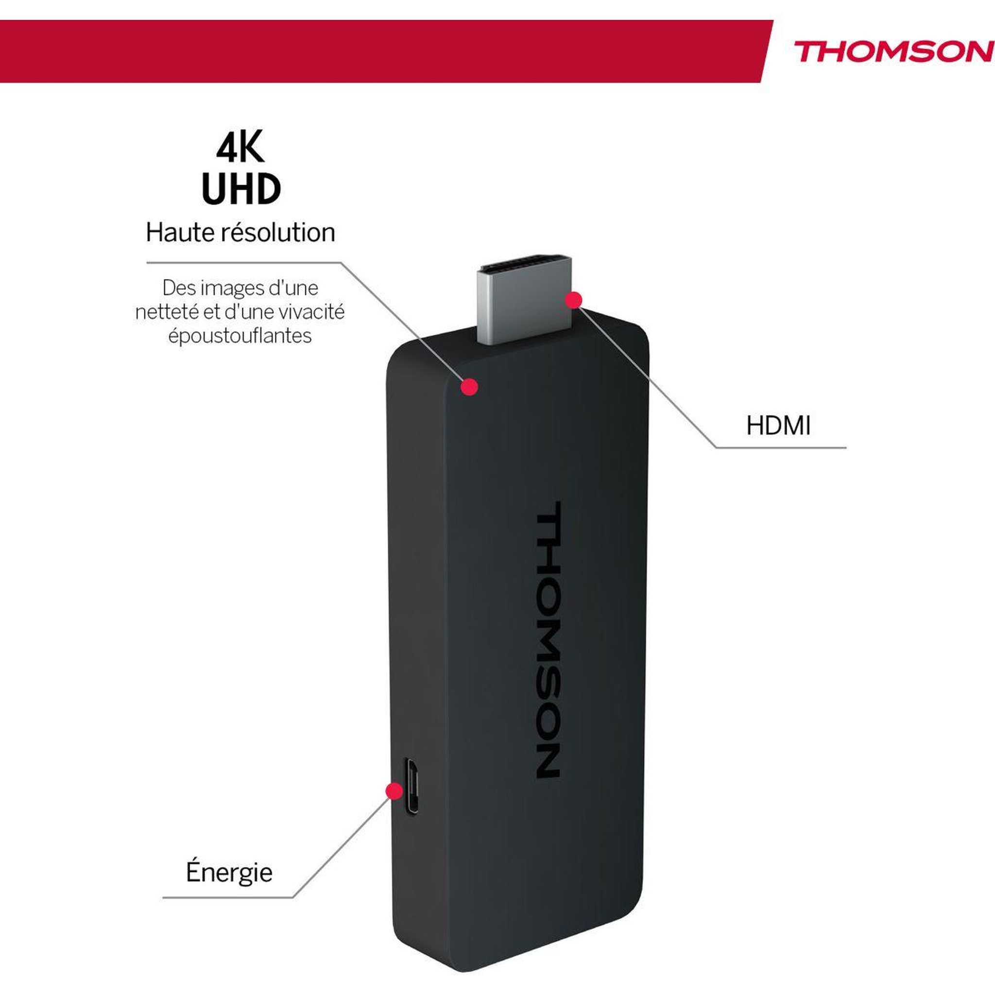 Voir la diapositive 5 : THOMSON Passerelle multimédia 145G Stick 4K avec GoogleTV