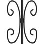 Voir la diapositive 5 : VIDAXL Cloture de jardin avec sommet de lance Noir 165 cm