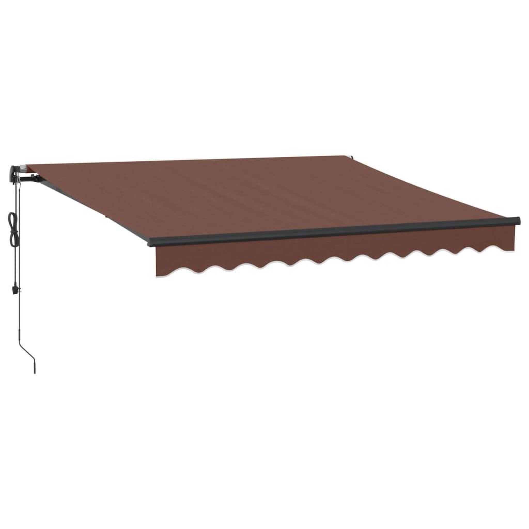 Voir la diapositive 2 : VIDAXL Auvent retractable automatique avec LED marron 300x250 cm
