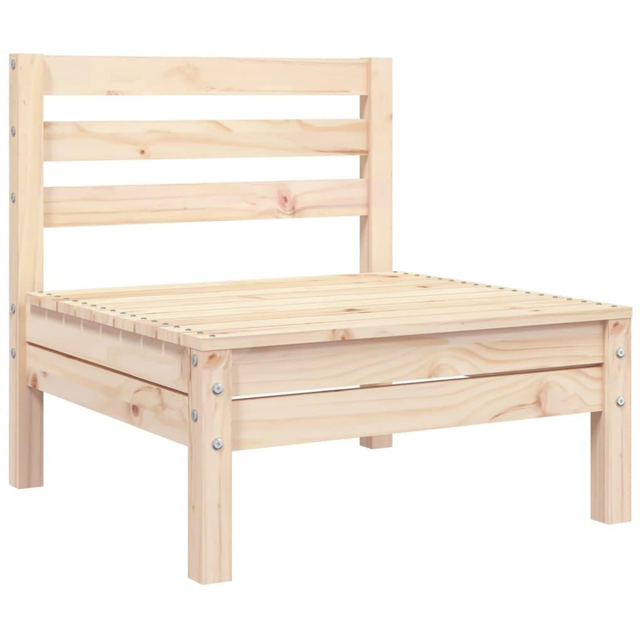 Voir la diapositive 5 : VIDAXL Canape de jardin 3 places bois de pin massif