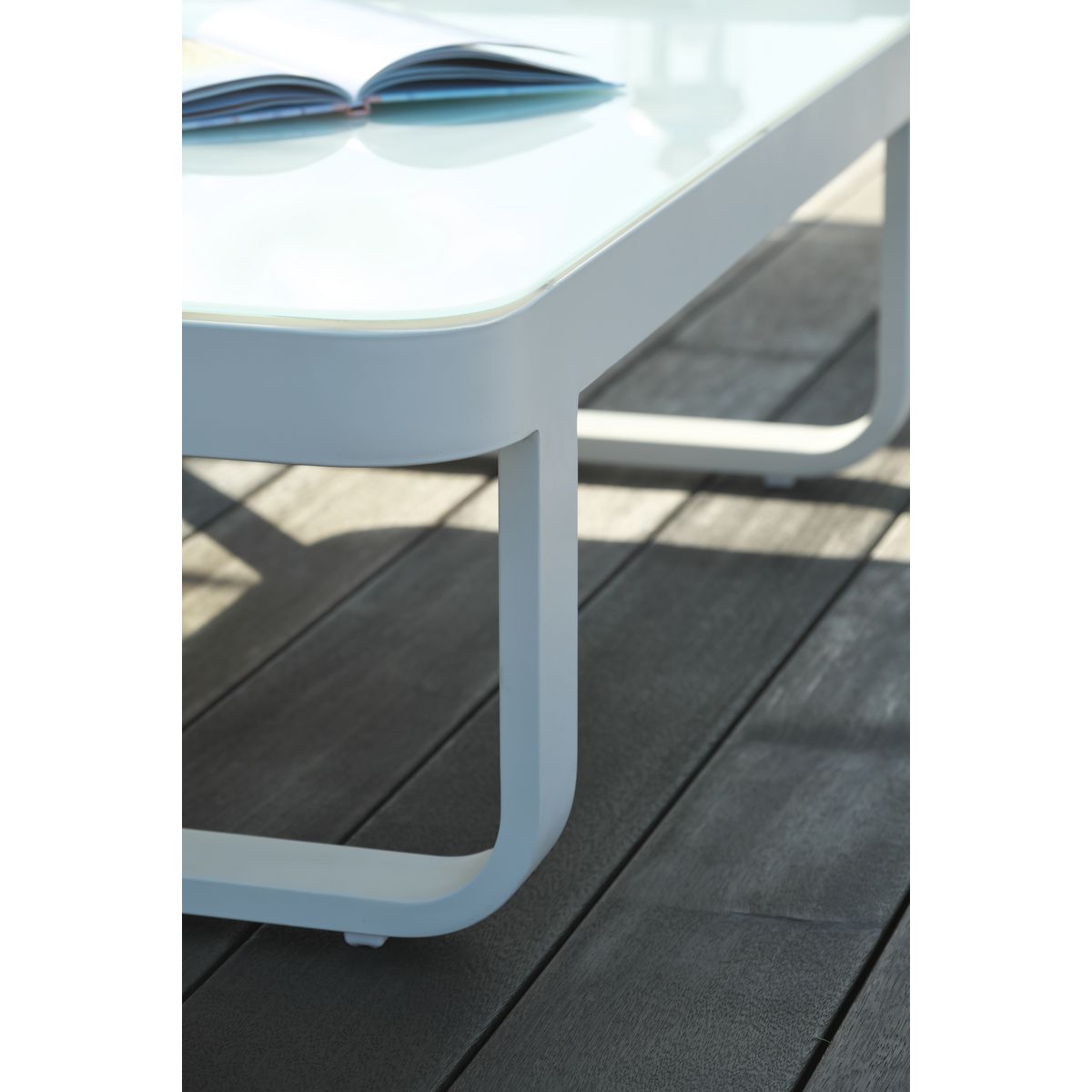 DCB GARDEN Salon bas de jardin 6 personnes BARCELONA blanc