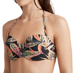 O'NEILL Haut de Maillot de bain Noir à Motifs Femme O'Neill Havaa. Coloris disponibles : Noir