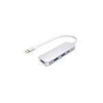 URBAN FACTORY Hub USB C Urban Factory 4 en 1 avec 2 USB A 1 HDMI 4K 1 USB C 100W PD Gris sidéral