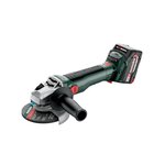 METABO SAS Coffret Meuleuse 125 mm 18 V sans fil W 18 LT BL 11-125 2 x 4,0 Ah Li-Power, ASC 55