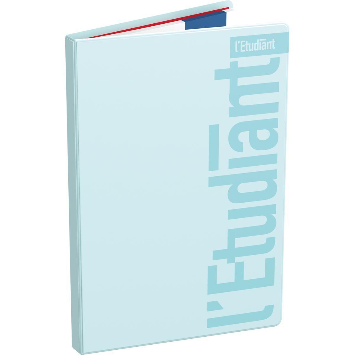 l'étudiant Agenda scolaire semainier 10x15cm pastel bleu 2022-2023