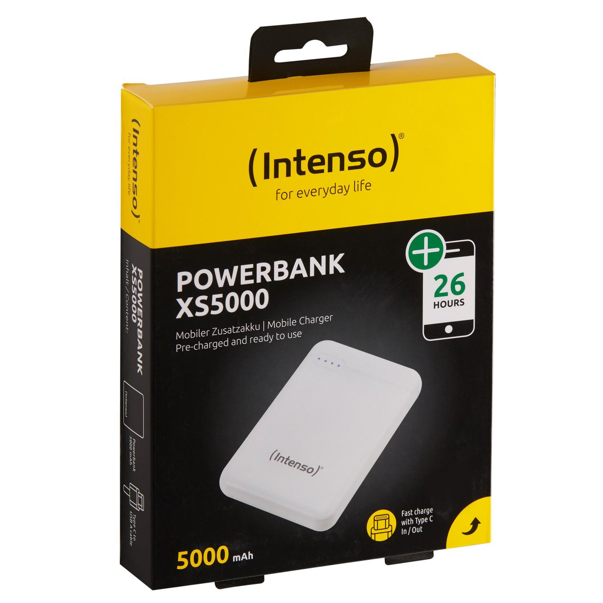 Voir la diapositive 3 : Intenso Intenso 7313522 banque d'alimentation électrique Lithium Polymère (LiPo) 5000 mAh Blanc
