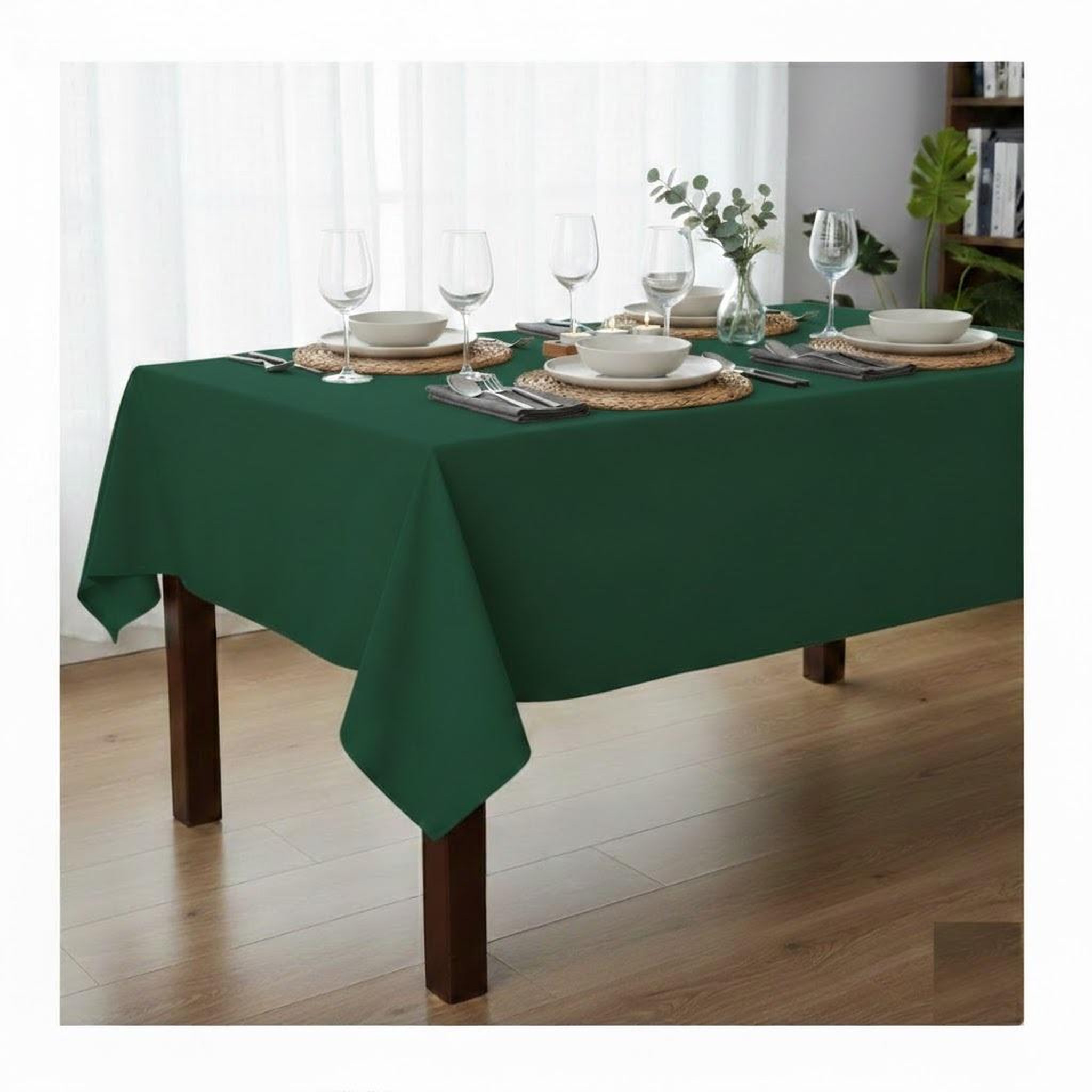 Voir la diapositive 3 : Eden Nappe en polyester finition ourlet nels
