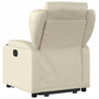 Voir la diapositive 5 : VIDAXL Fauteuil inclinable electrique creme similicuir