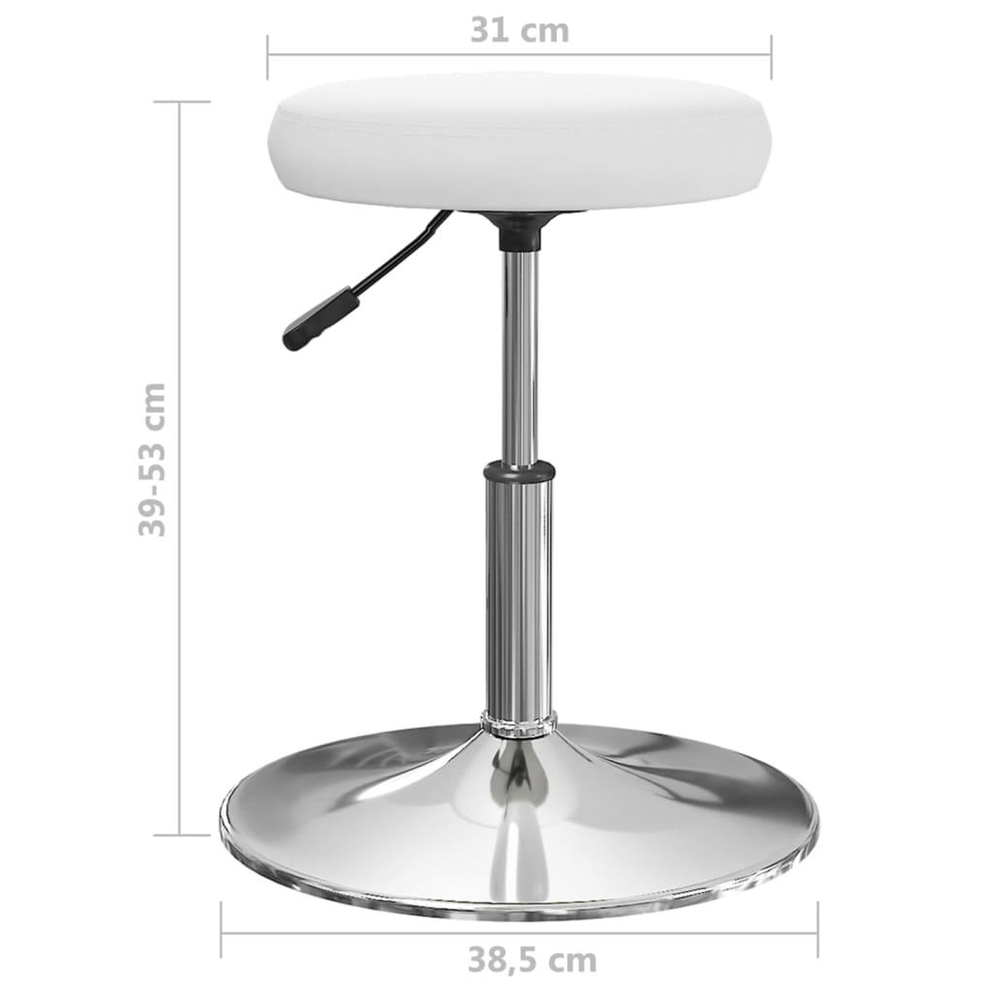 Voir la diapositive 6 : VIDAXL Chaises a manger lot de 4 blanc similicuir