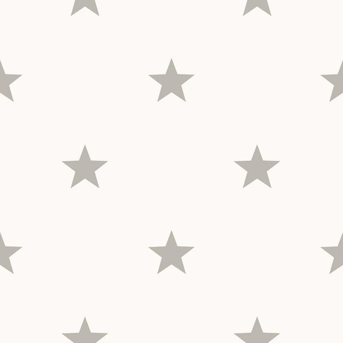 Noordwand Noordwand Papier peint Friends&Coffee Little Stars Gris clair et blanc